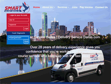 Tablet Screenshot of deliveryservicedallas.com